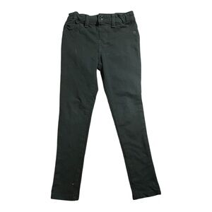 Cat & Javk Black Straight Leg jegging  with Belt Loops - size 6/6X- adjustable
